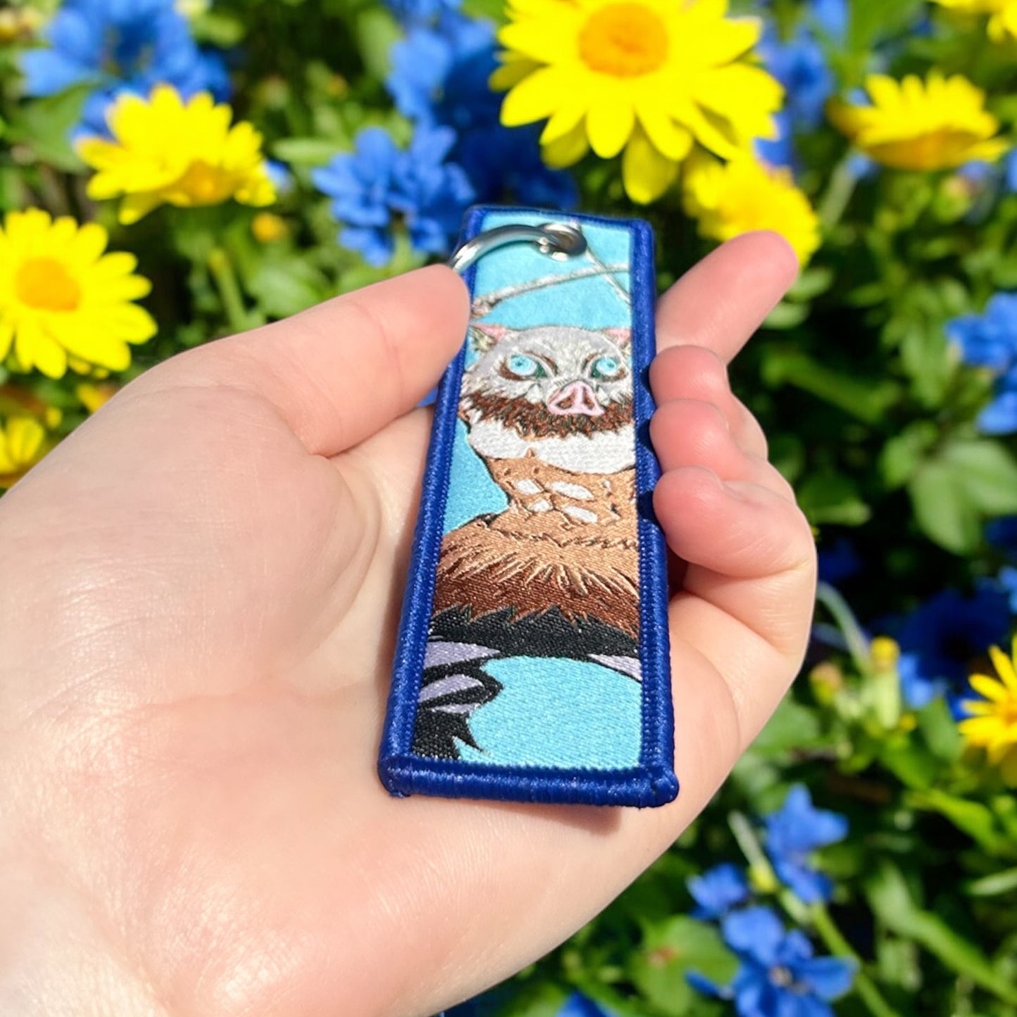 Wild Heart Embroidered Keychain