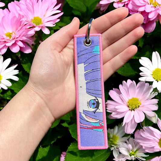 Twin Sister Maids Embroidered Keychain