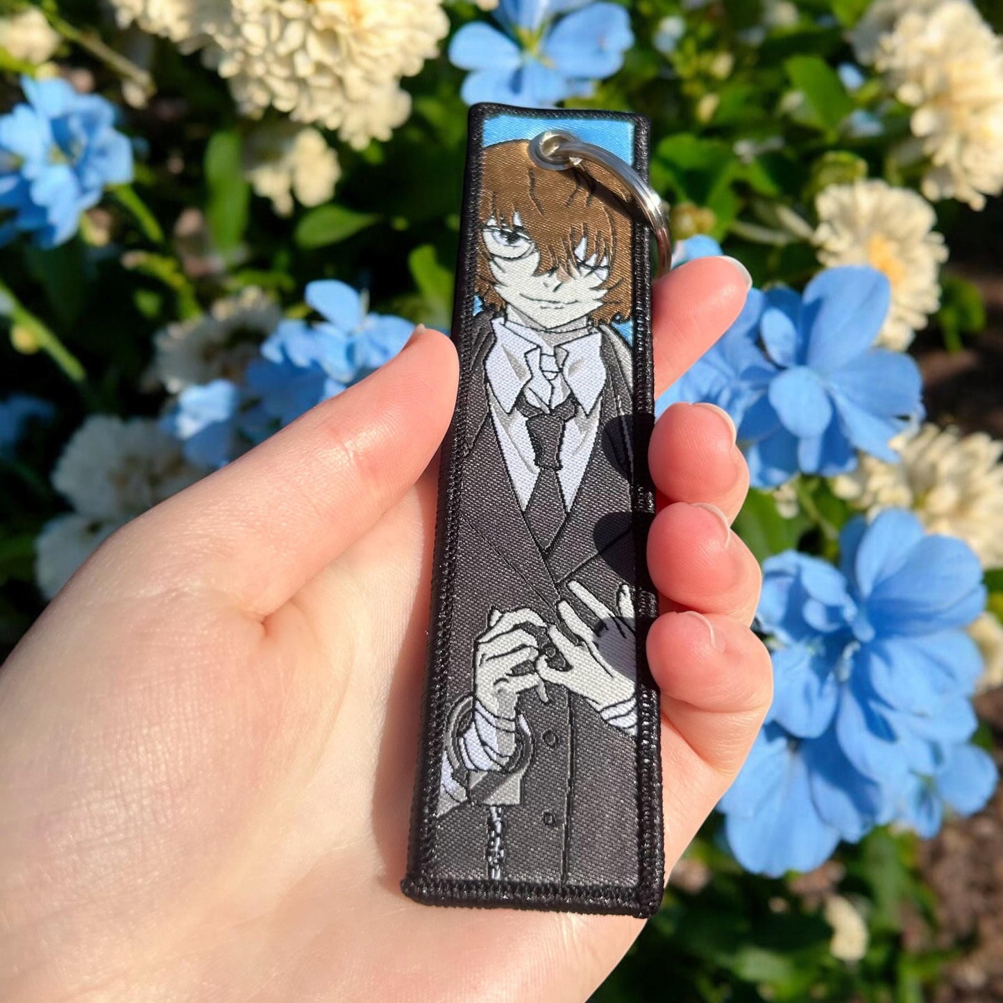 Bandaged Detective Embroidered Keychain