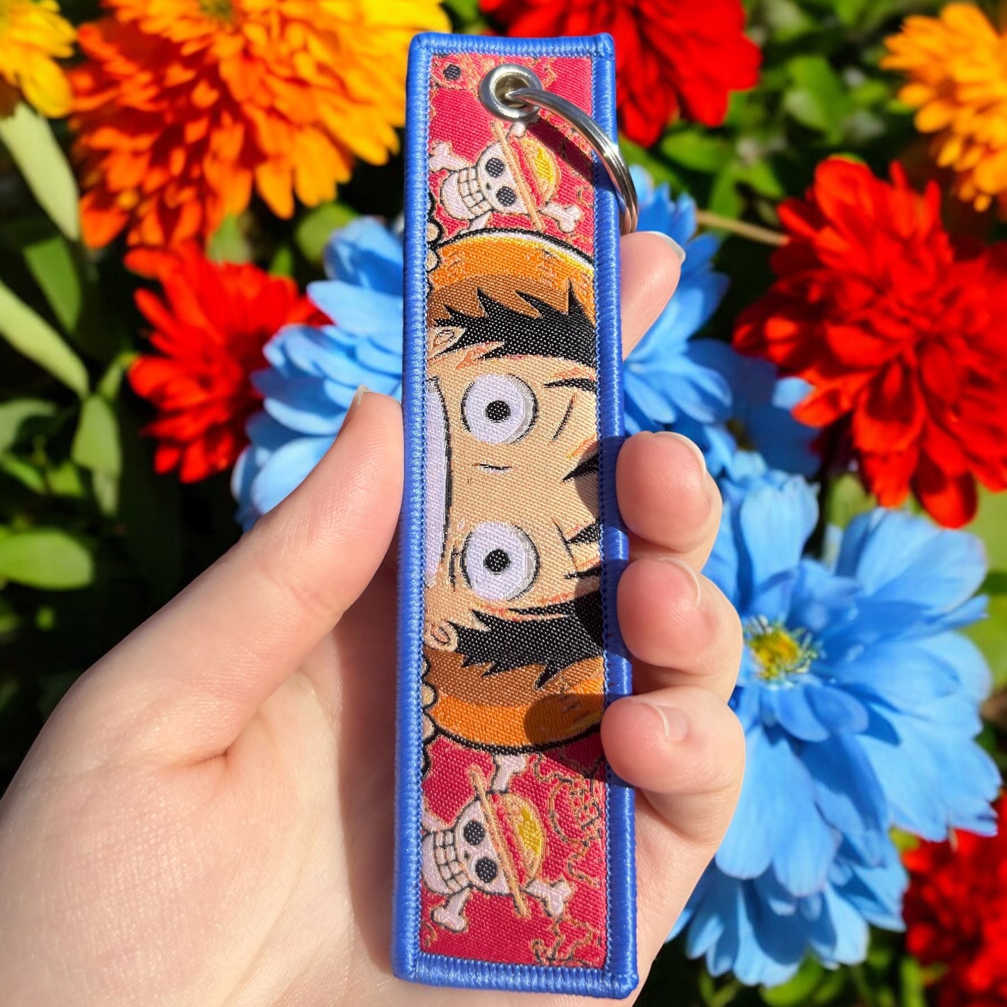 Mischievous Pirate Embroidered Keychain