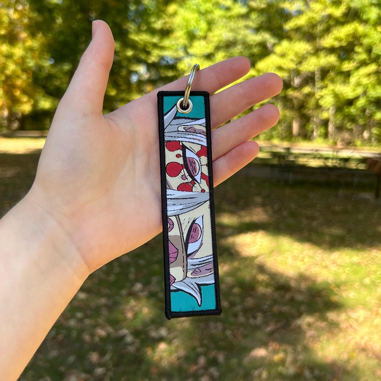 Flashy Ninja Embroidered Keychain