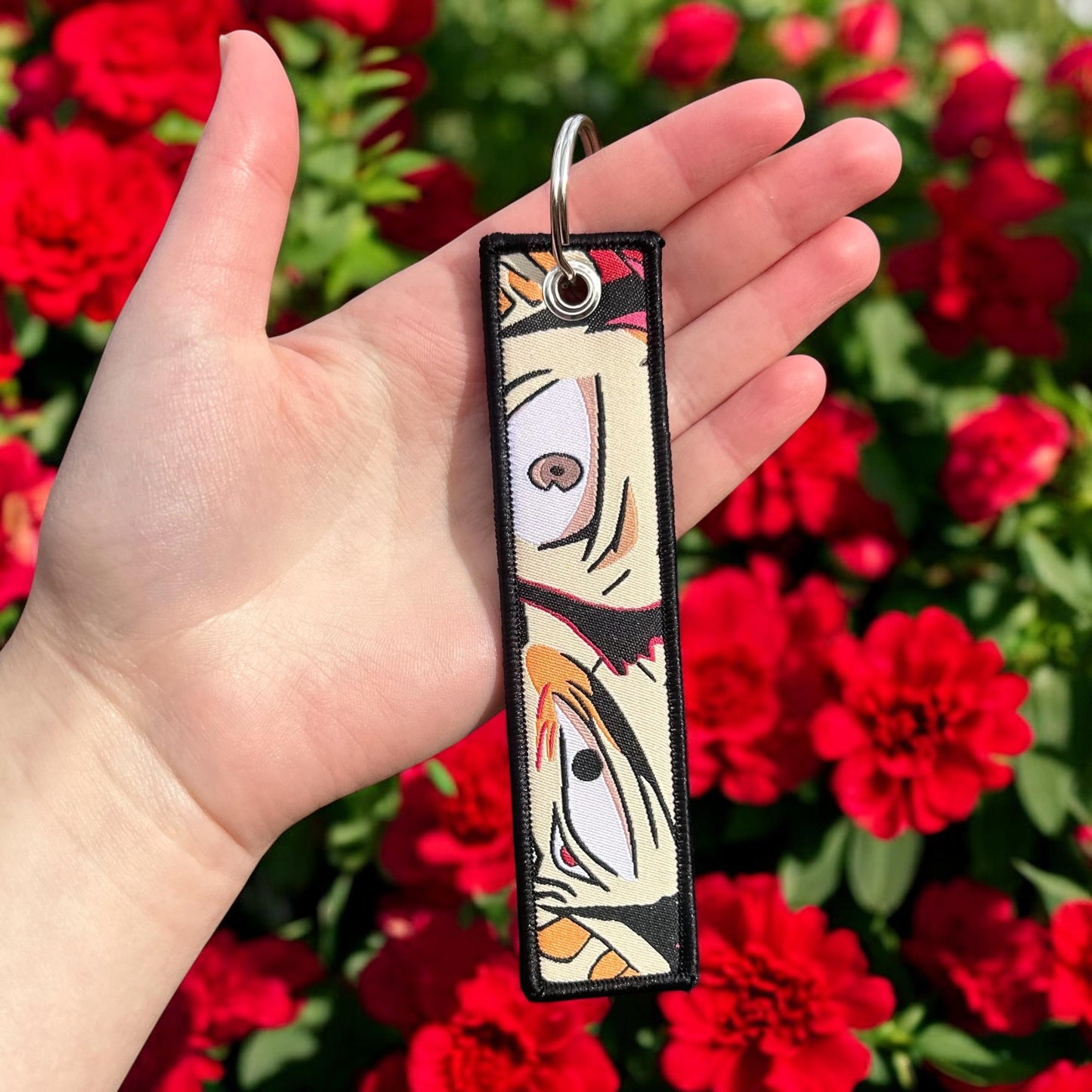 Cursed Power Embroidered Keychain