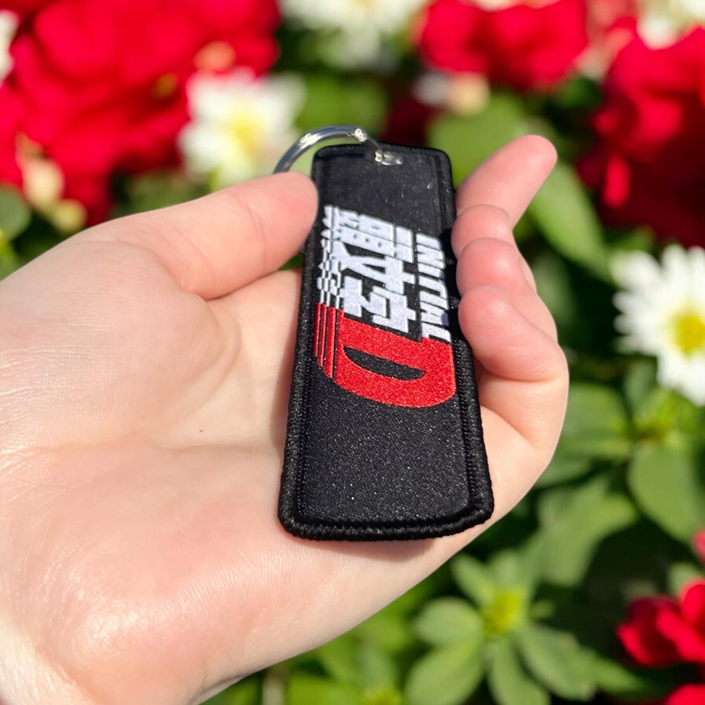 Retro Drift Logo Embroidered Keychain