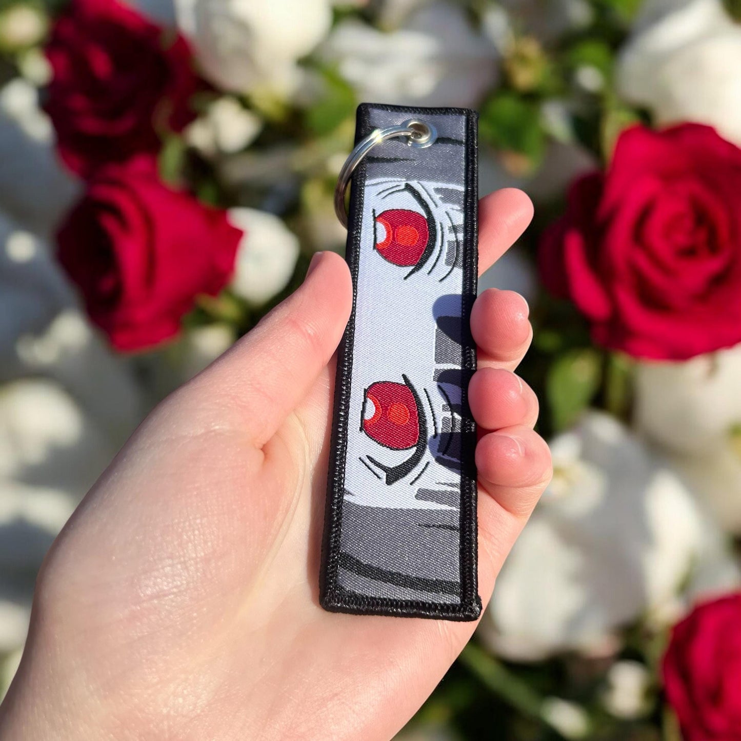 High-Stakes Queen Embroidered Keychain