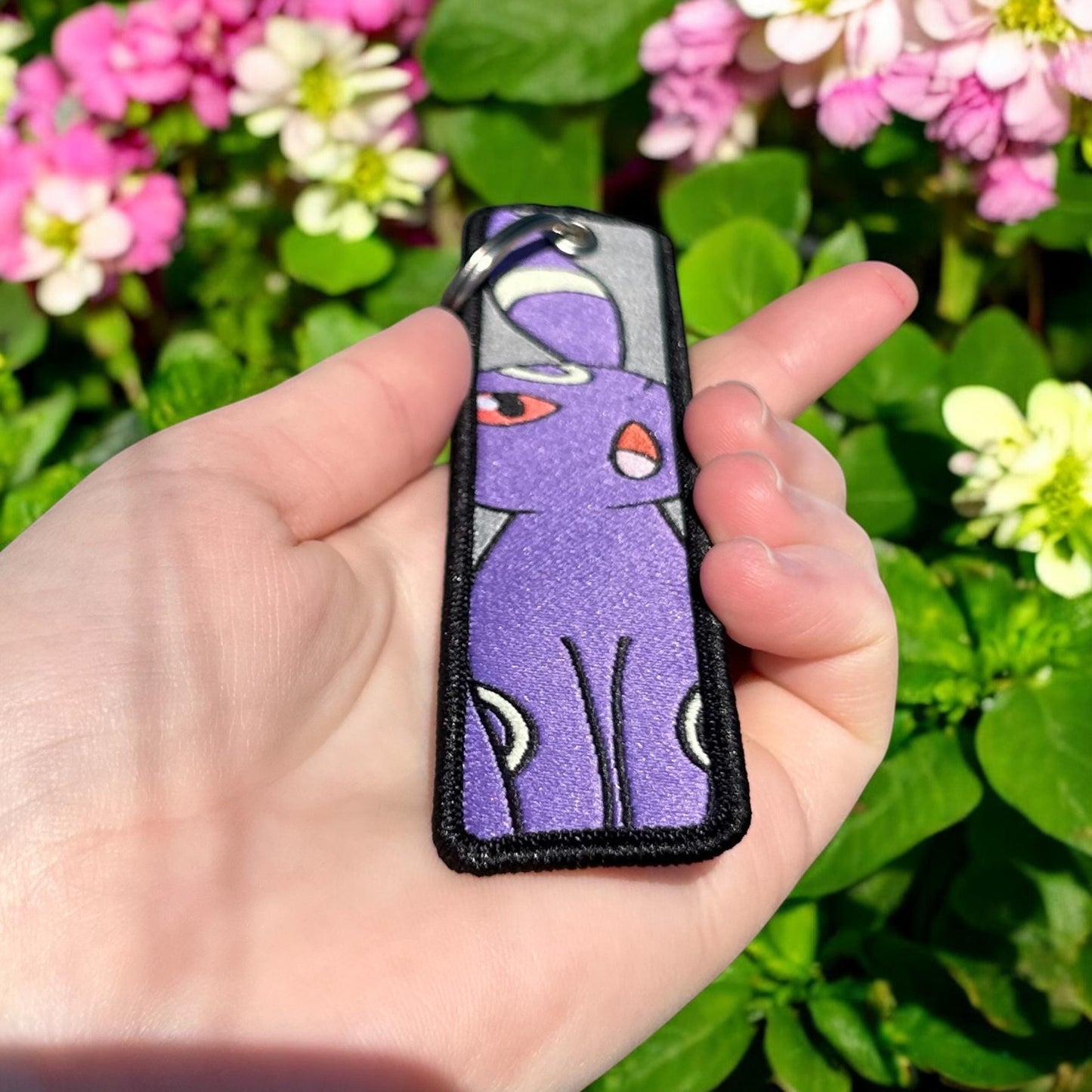 Moonlight Creature Embroidered Keychain