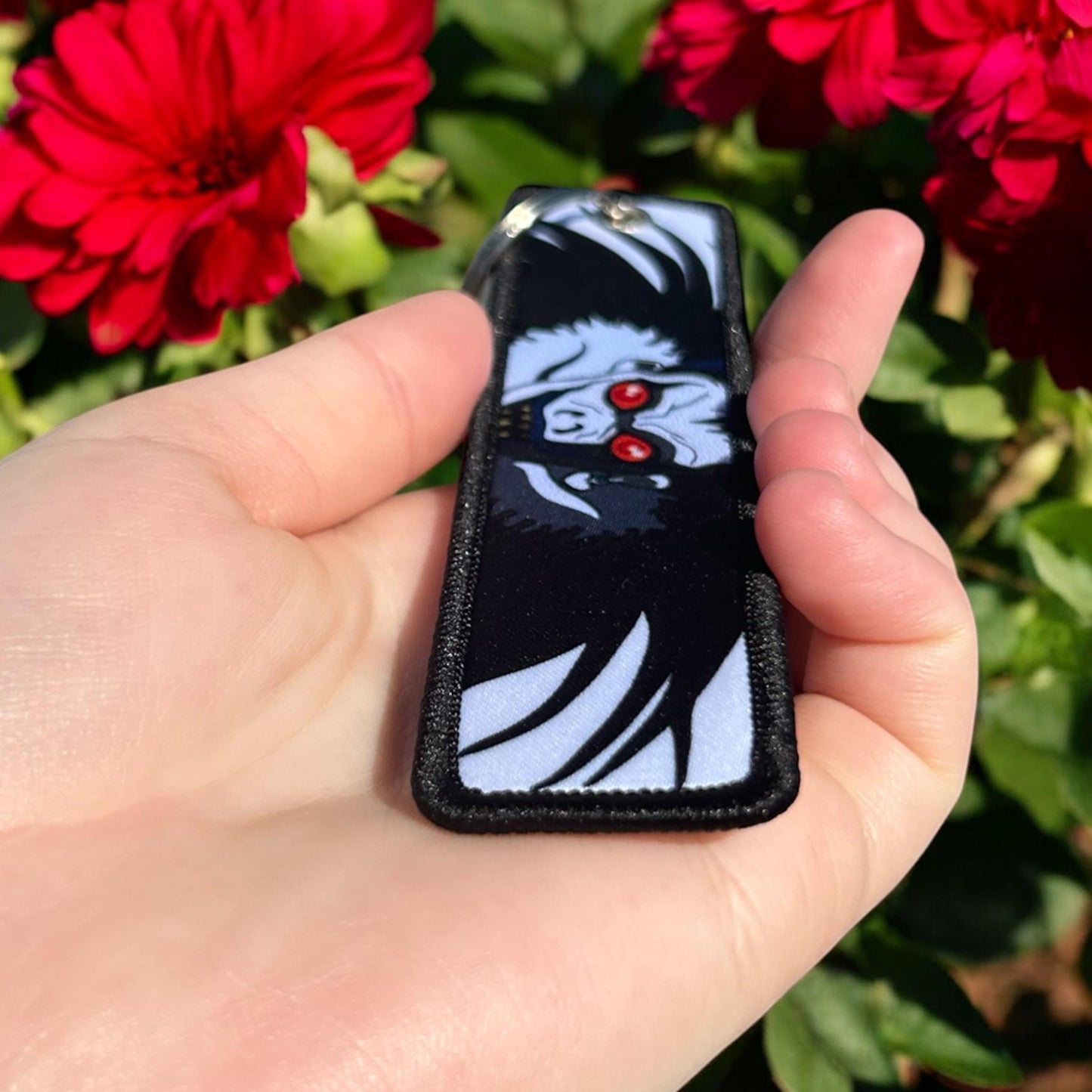 Creepy Apple Demon Keychain