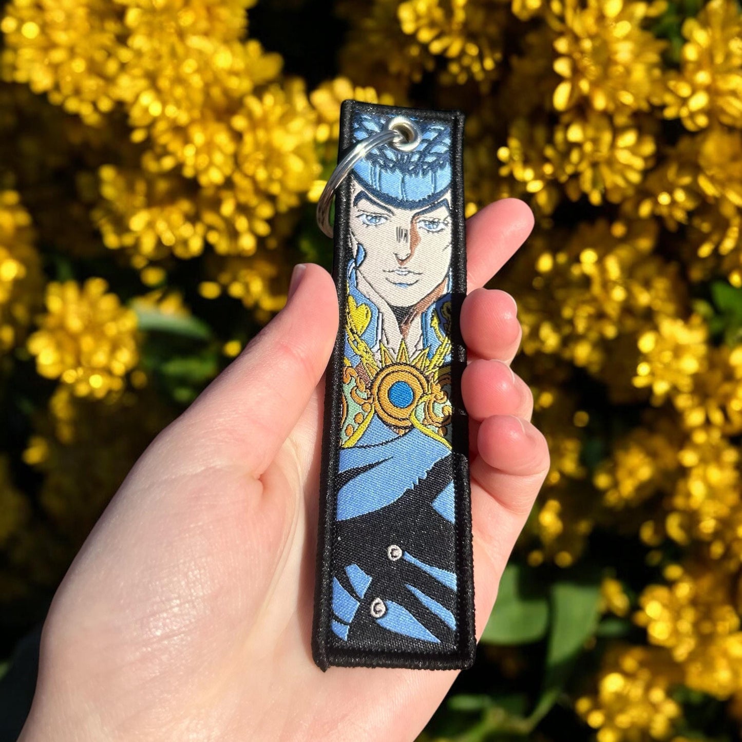 Charming Fighter Embroidered Keychain