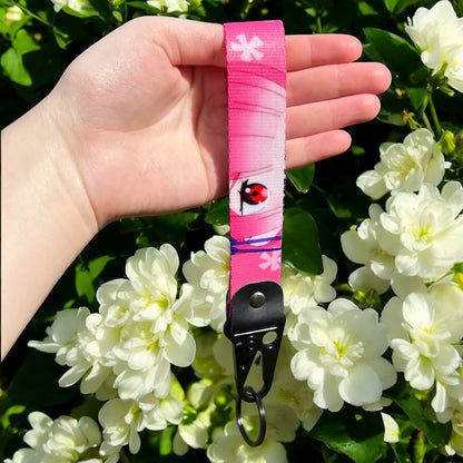 Pink-Haired Maid Keychain Strap