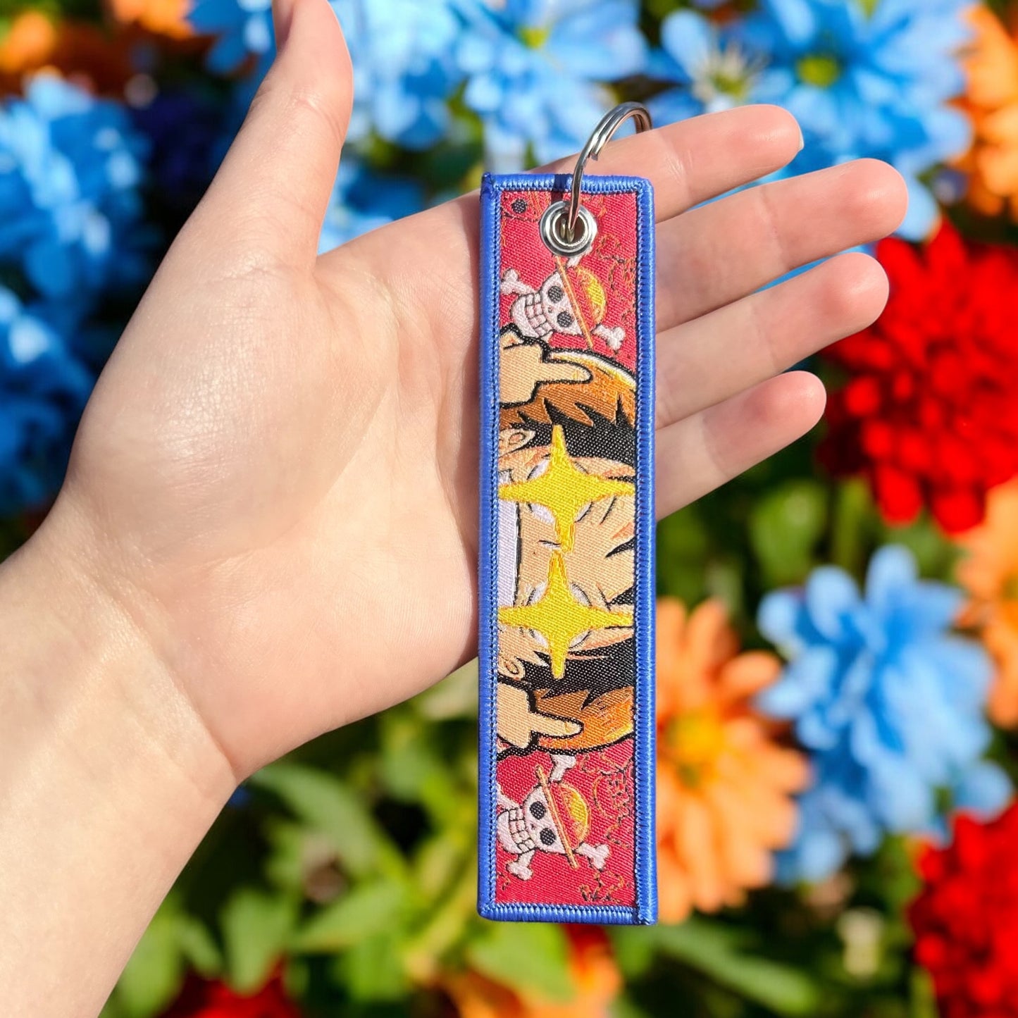 Mischievous Pirate Embroidered Keychain