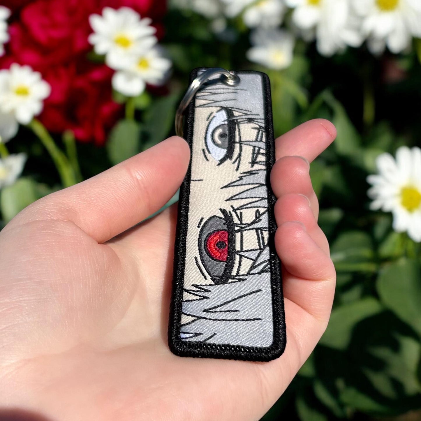 Masked Ghoul Embroidered Keychain