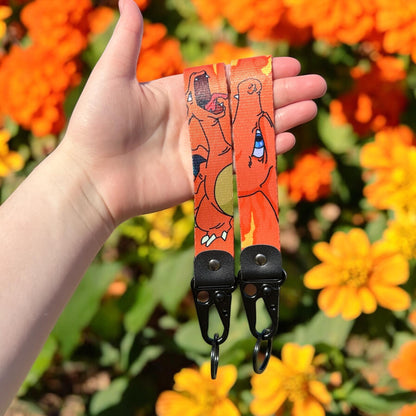 Fire Dragon Keychain Strap