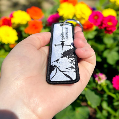 Space Bounty Hunter Embroidered Keychain