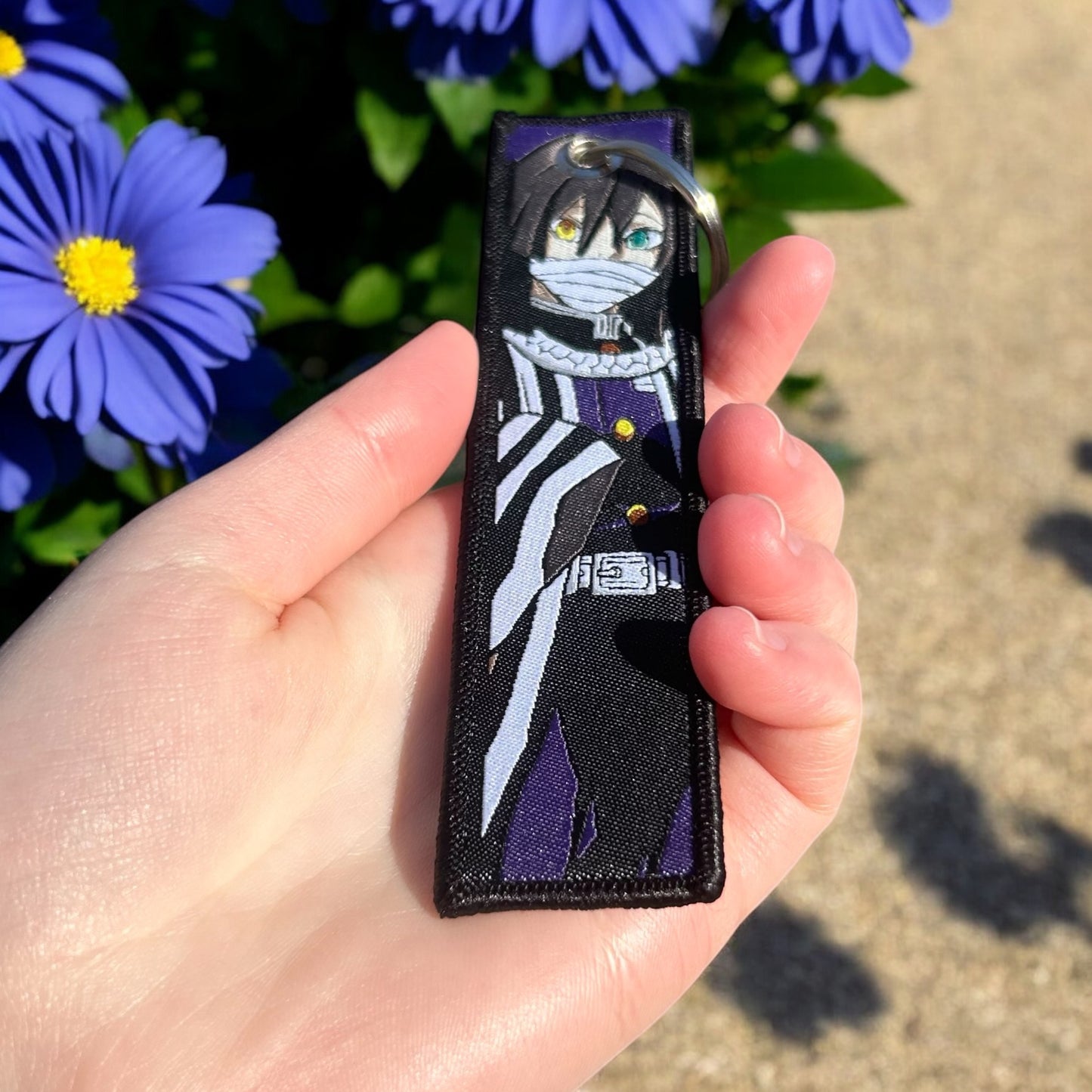 Serpent Guardian Embroidered Keychain