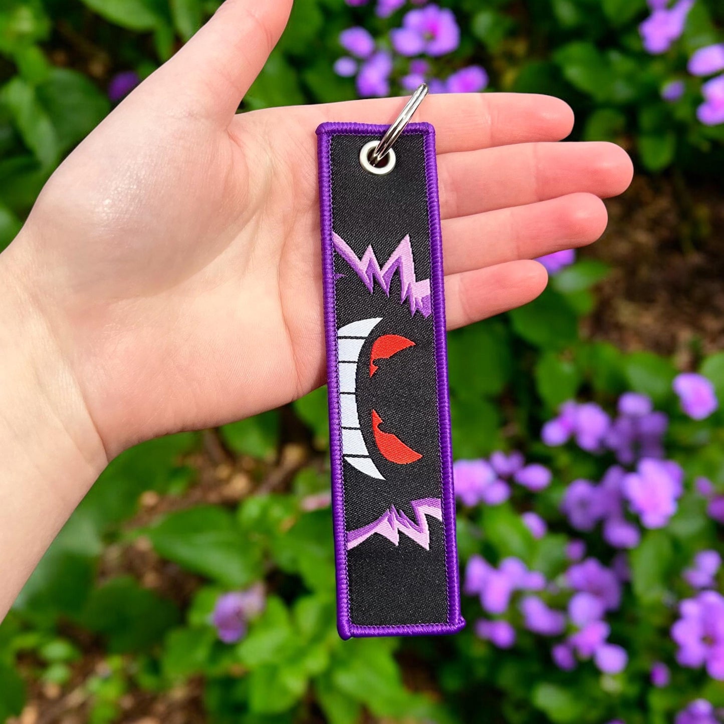 Shadow Trickster Embroidered Keychain