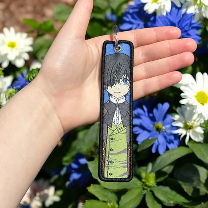 Victorian Duo Embroidered Keychain