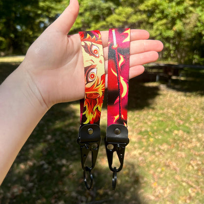 Blazing Spirit Warrior Keychain Strap