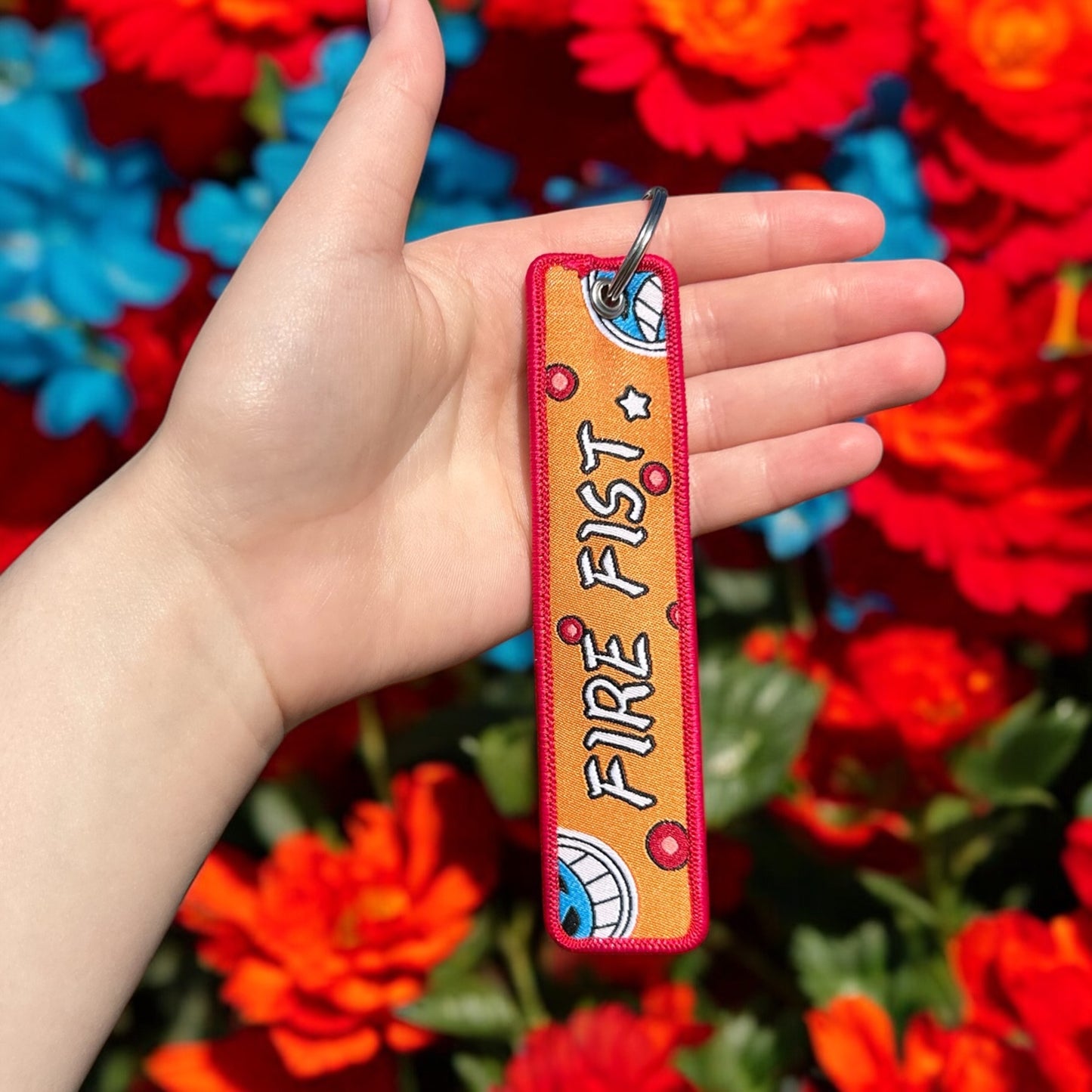 Crimson Tide Embroidered Keychain