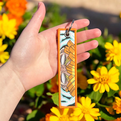 Sleeping Thunder Embroidered Keychain