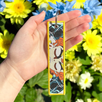 Flash-step Embroidered Keychain