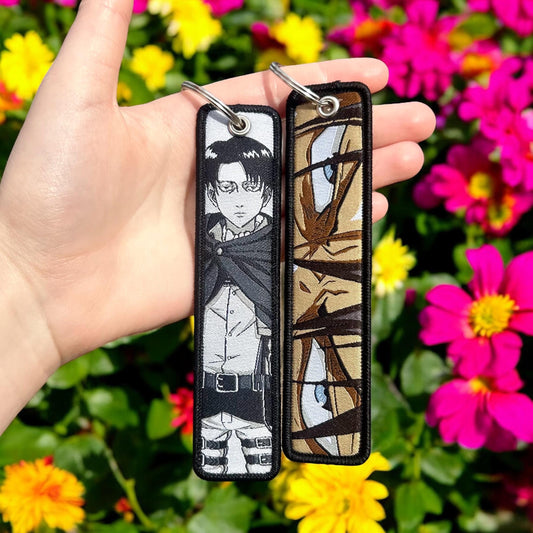 Sharp-Eyed Hero Embroidered Keychain