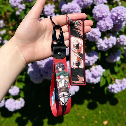 Loyal Protector Embroidered Keychain & Keychain Strap Bundle