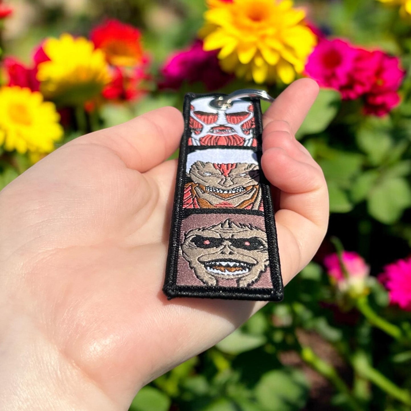 Ancient Powers Embroidered Keychain
