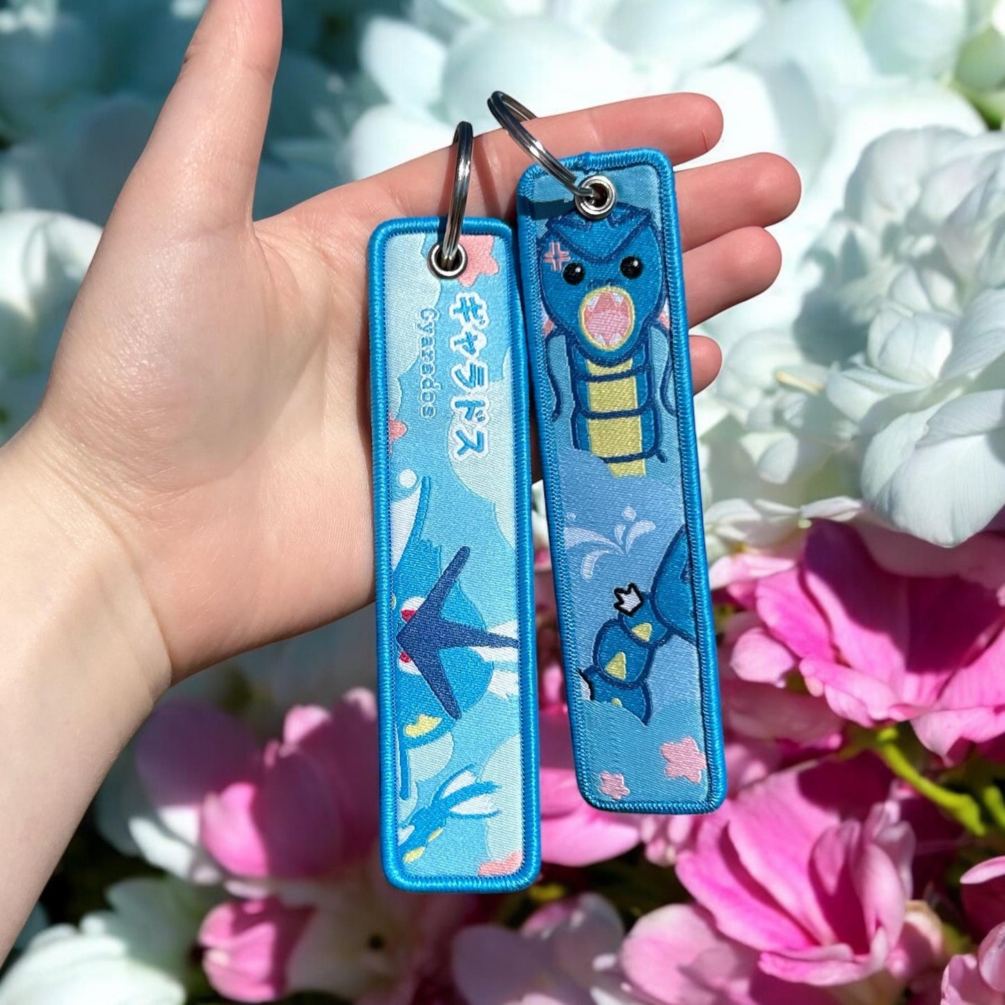 Sea Serpent Embroidered Keychain