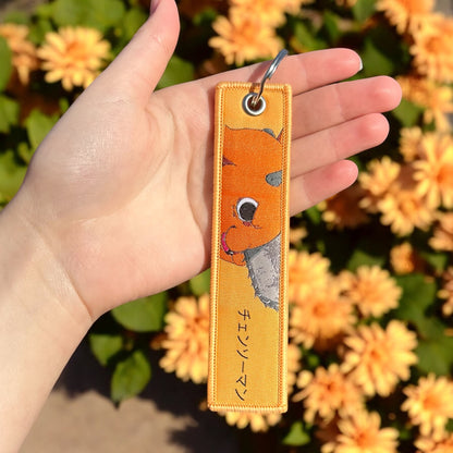 Devil’s Best Friend Embroidered Keychain