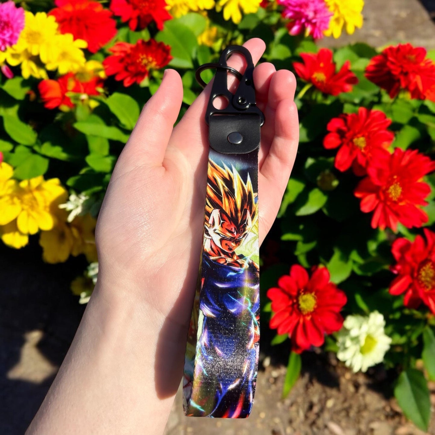 Yellow Hair Fighters Keychain Strap