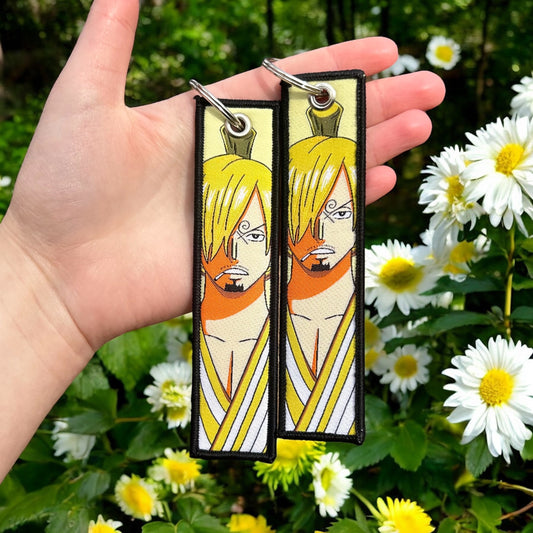 Blazing Gentleman Embroidered Keychain