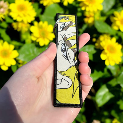 Vampiric Overlord Embroidered Keychain