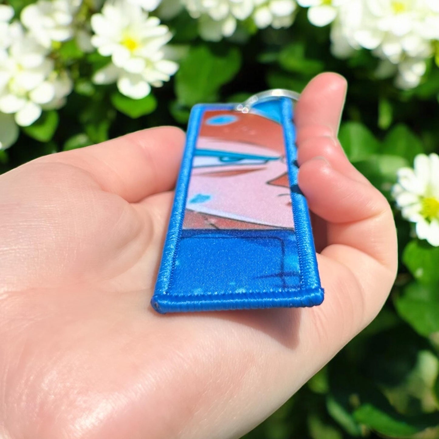 Blue Aura Hero Keychain