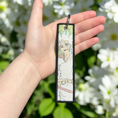 Brilliant Inventor Embroidered Keychain