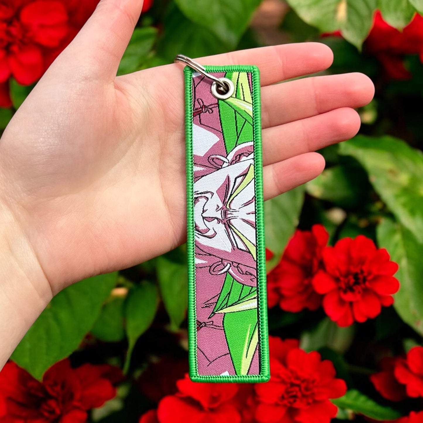 Raging Fighter Embroidered Keychain