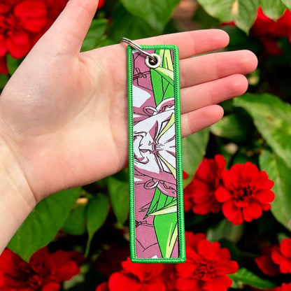 Raging Fighter Embroidered Keychain