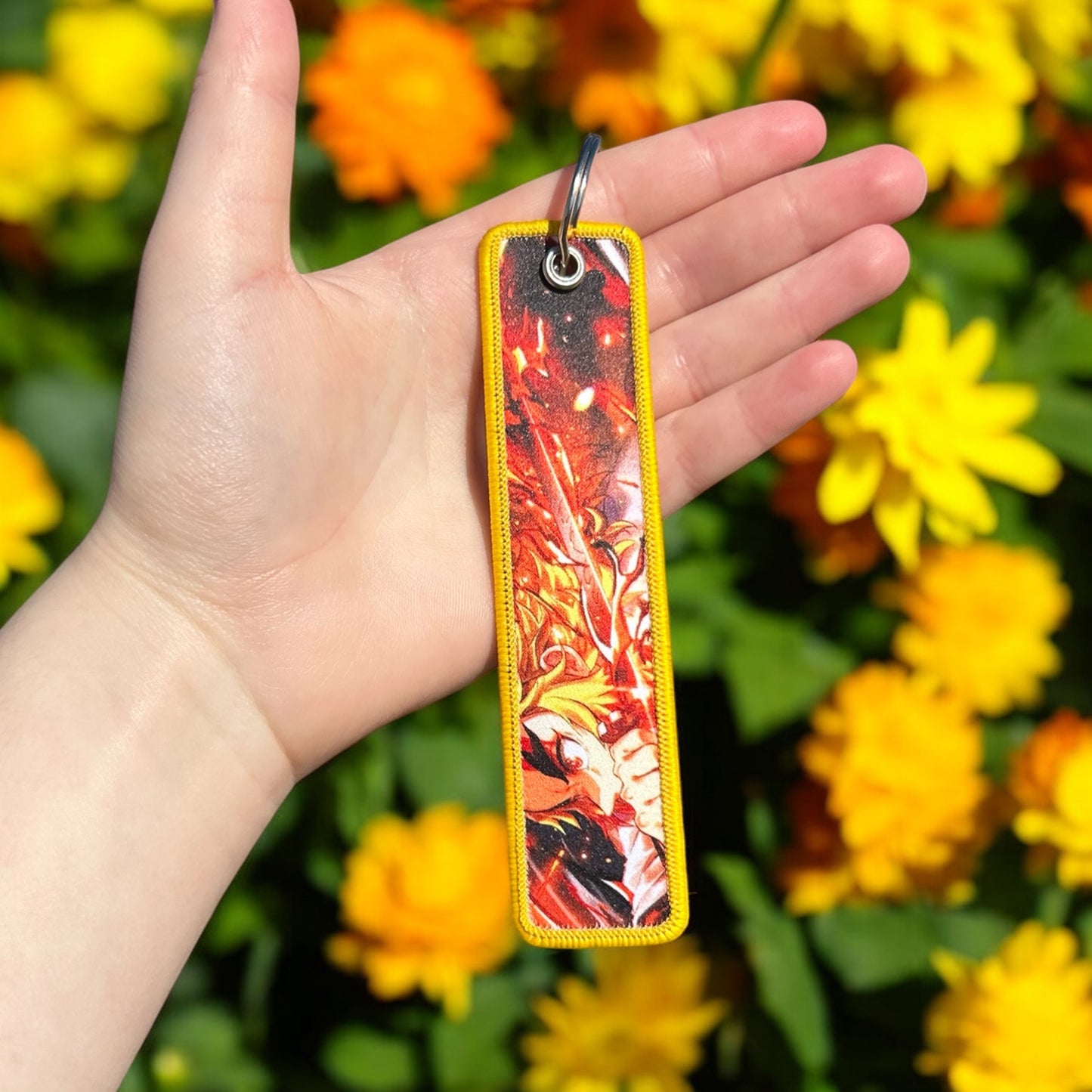 Unyielding Flame Keychain