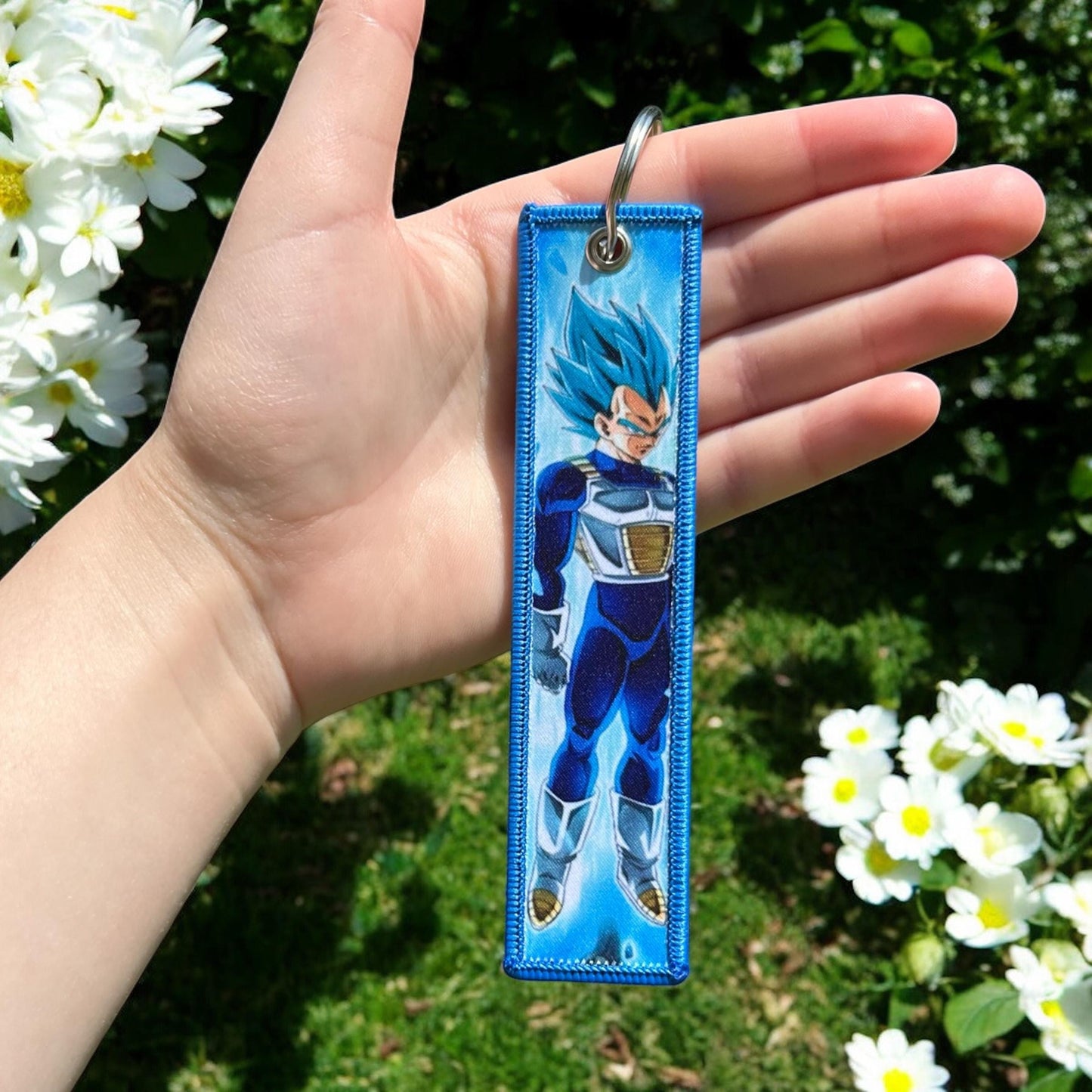 Blue Aura Hero Keychain