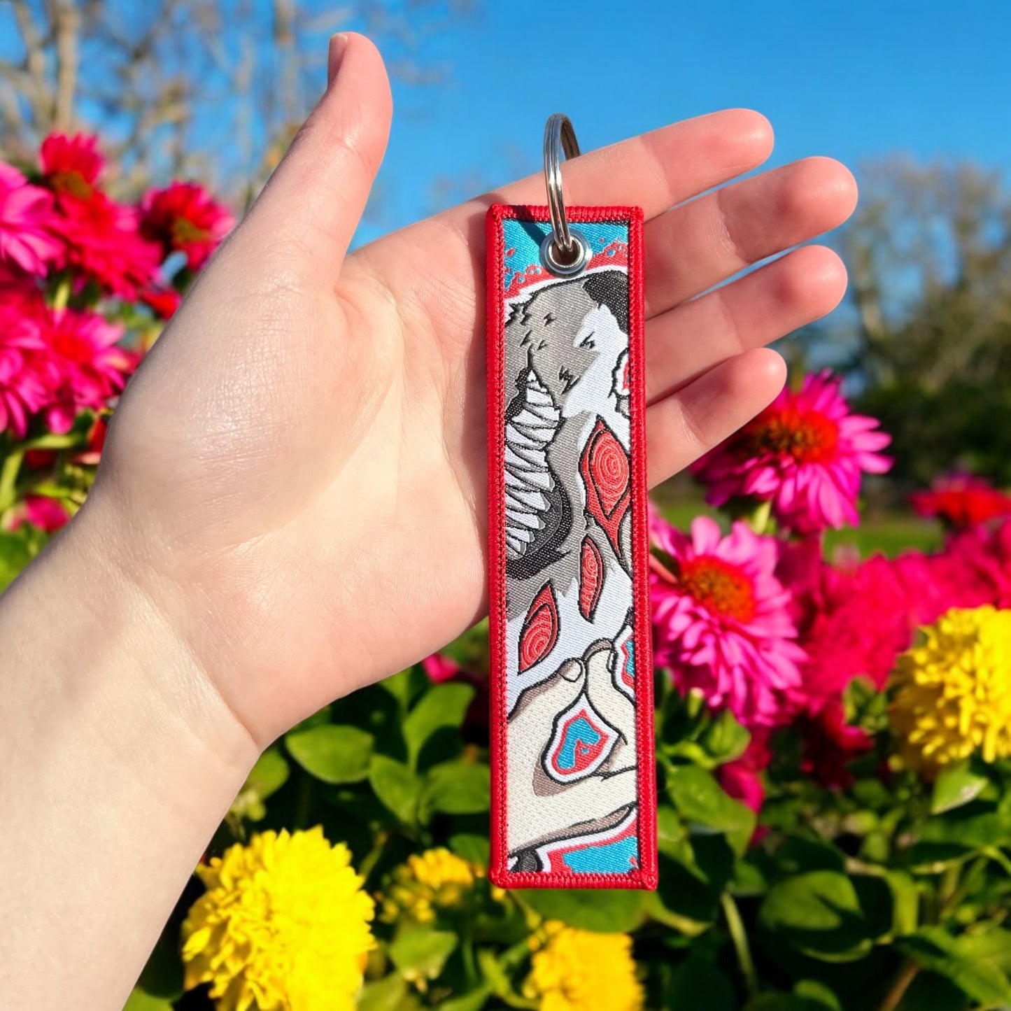 Bound By Devils Embroidered Keychain