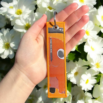 Little Hero Embroidered Keychain