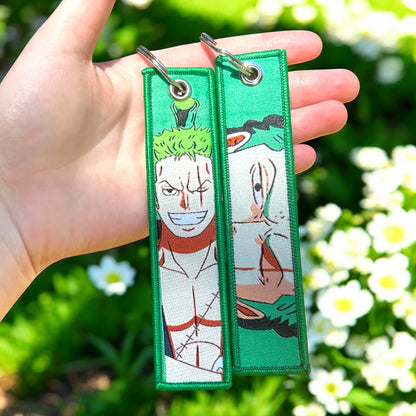 The Silent Swordsman Embroidered Keychain