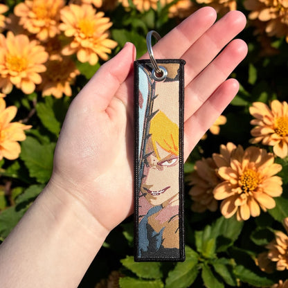 Mischievous Half Demon Embroidered Keychain