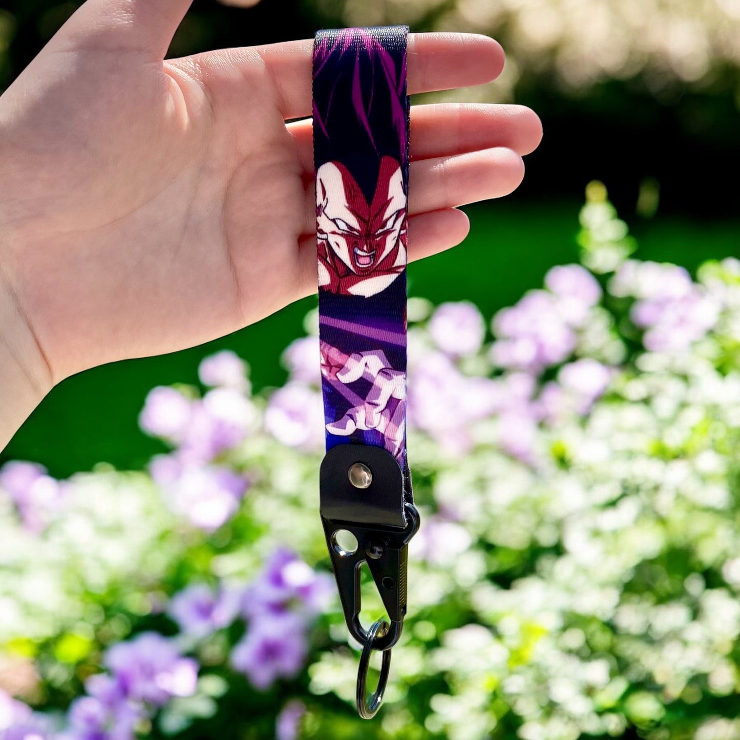Purple Aura Warrior Keychain Strap