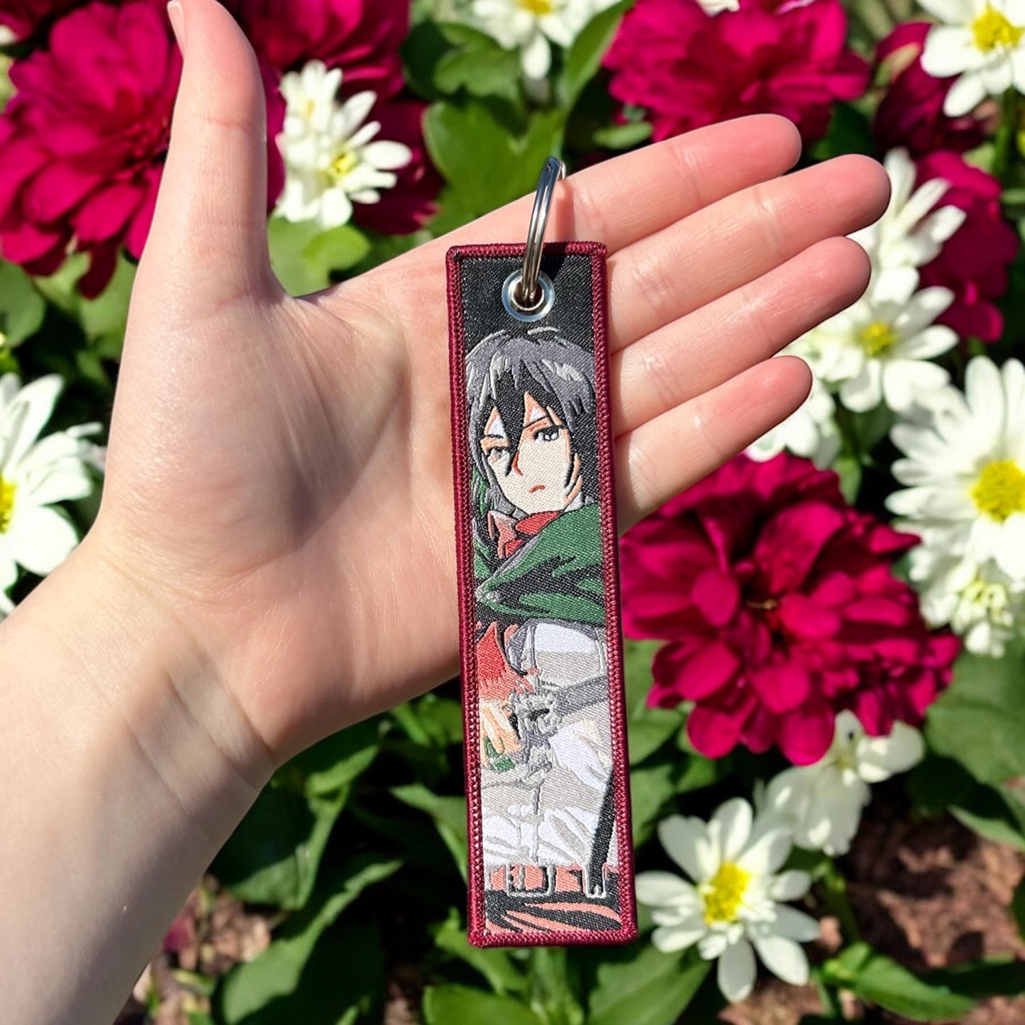Loyal Heroine Embroidered Keychain
