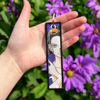 Elegant Archaeologist Embroidered Keychain