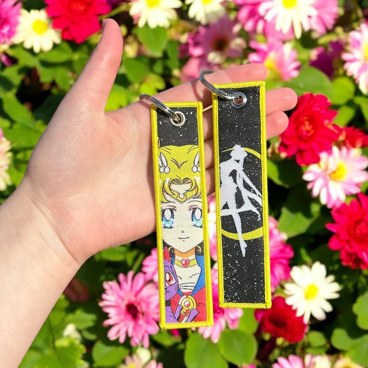 Lunar Heroine Embroidered Keychain