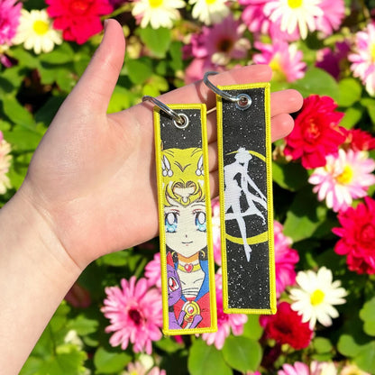 Lunar Heroine Embroidered Keychain