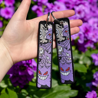 Forms of Mischief Embroidered Keychain