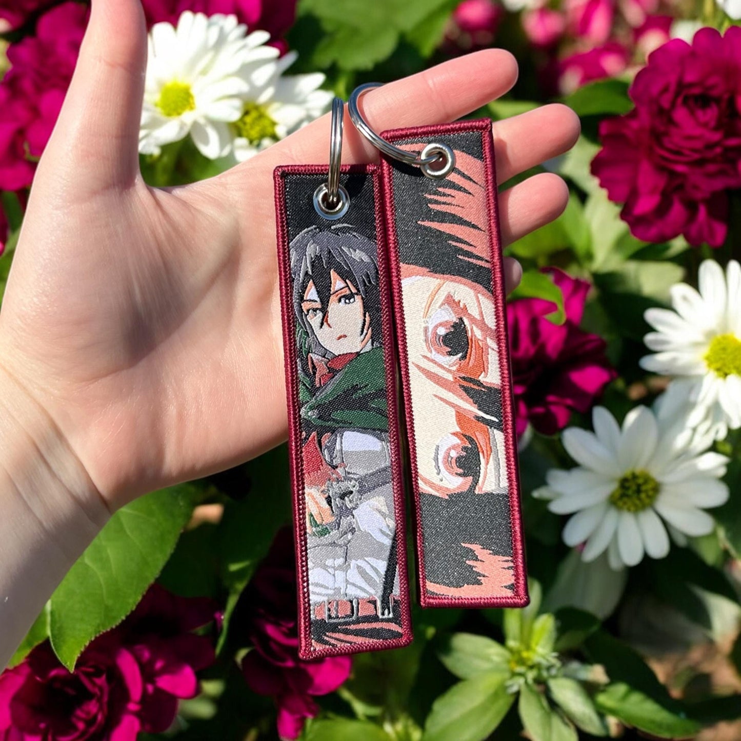 Loyal Heroine Embroidered Keychain