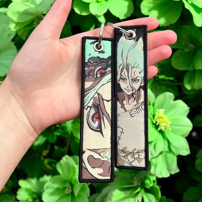 Stone Age Innovator Embroidered Keychain