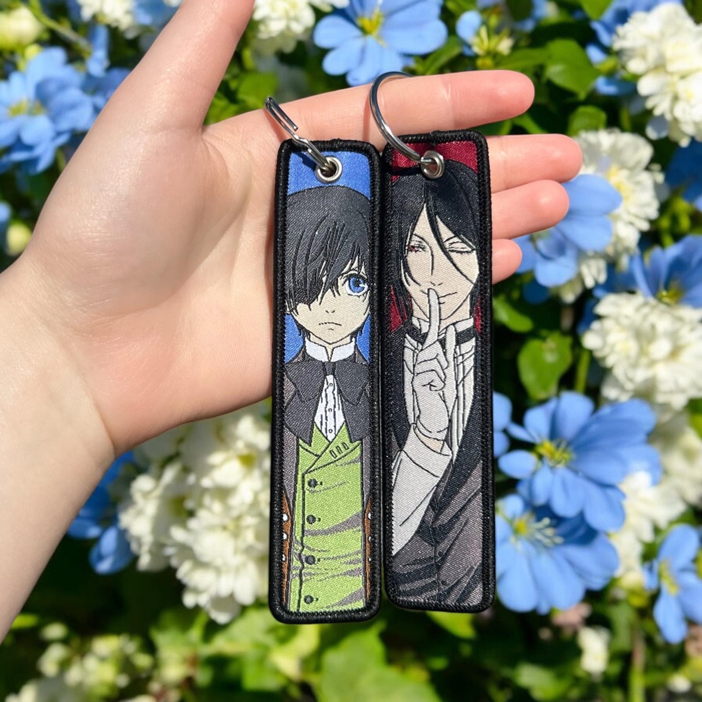 Victorian Duo Embroidered Keychain